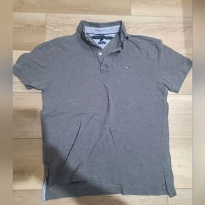 TOMMY HILFIGER MEN'S CLASSIC FIT POLO SHIRT, Men's Size M, Gray/Grey
